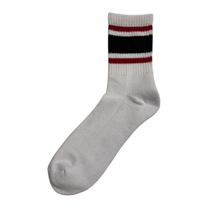 底パイルカラーハーフソックス　25ー27 ホワイトの説明画像2