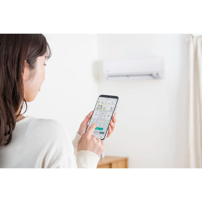 【工事なし店舗受取】　アイリスオーヤマ ルームエアコン2.2kW(Wi-Fi) IHF-2207Wの説明画像7