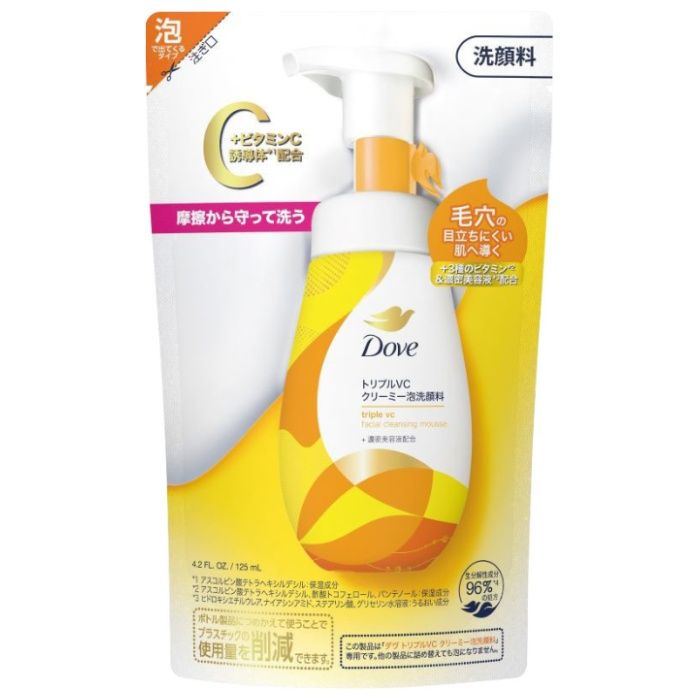 ダヴ　トリプルVC クリーミー泡洗顔　替え　125ML