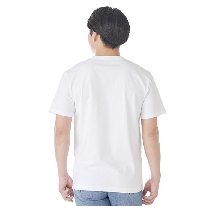 コットン半袖クルーネックTシャツ NS001 ホワイト 3Lの説明画像2