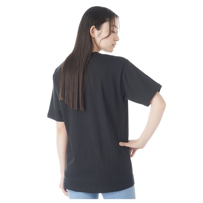 コットン半袖クルーネックTシャツ NS001 ブラック Sの説明画像2