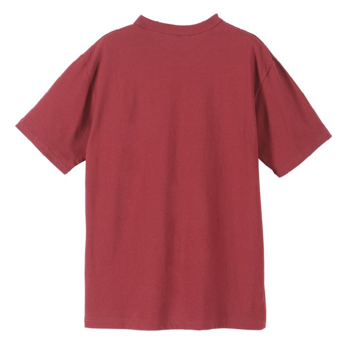 コットン半袖クルーネックTシャツ NS001 バーガンディ LLの説明画像4