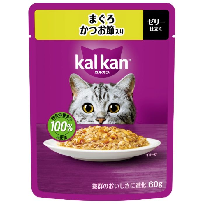 マース カルカンパウチ まぐろ かつお節入り 60g