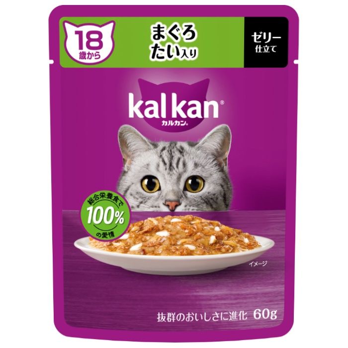 マース カルカンパウチ 18歳から まぐろ たい入り 60g