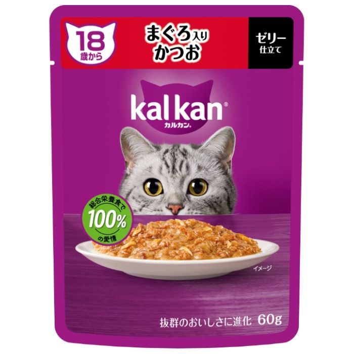 マース カルカンパウチ 18歳から まぐろ入りかつお 60g