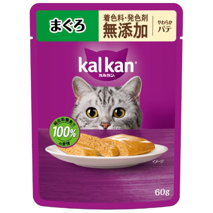 マース カルカンパウチ やわらかパテ まぐろ 着色料・発色剤 無添加 60g