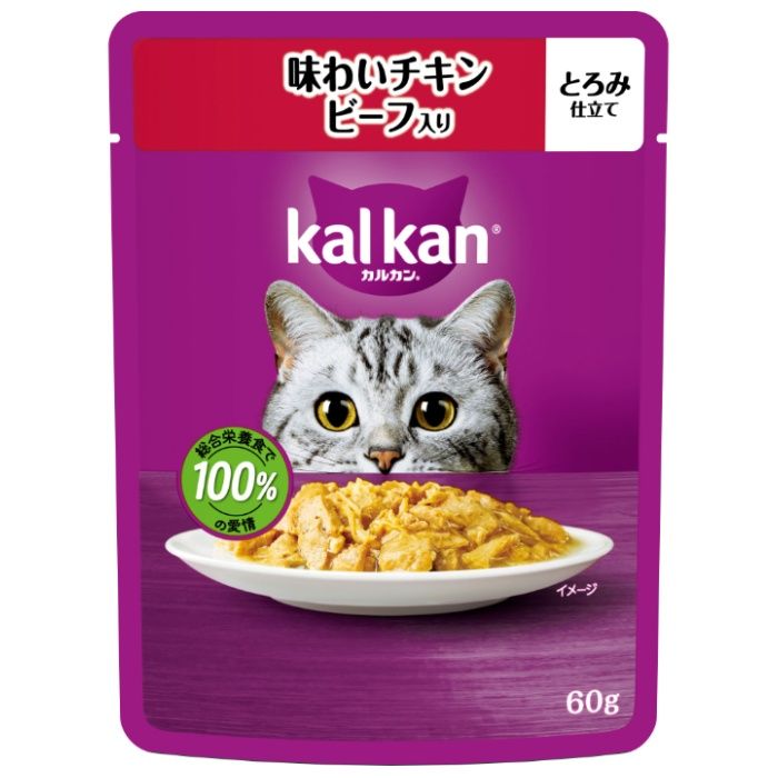 マース カルカンパウチ 味わいチキン ビーフ入り 60g