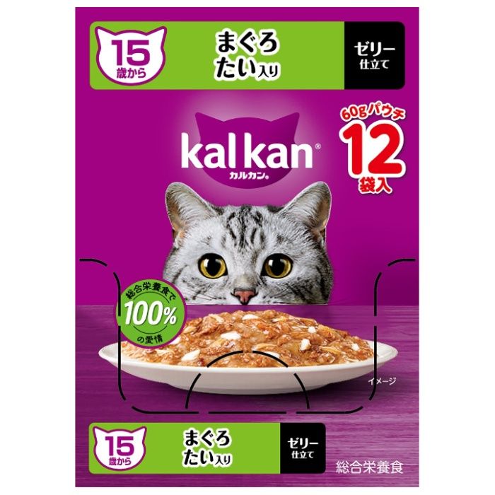 カルカンパウチ 15歳から まぐろ たい入り 60g×12個