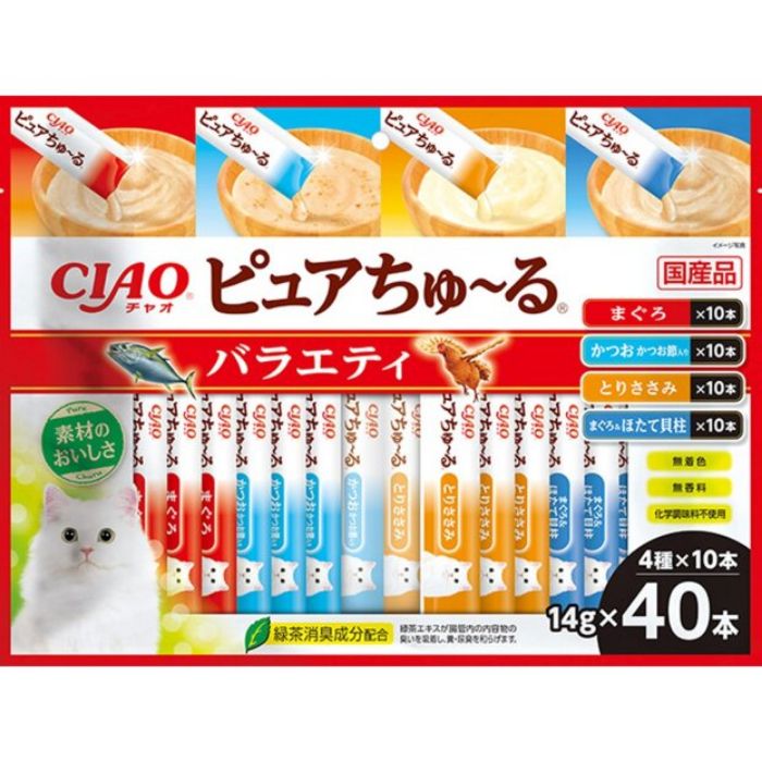 イナバ CIAO ピュアちゅーる バラエティ 14g×40本