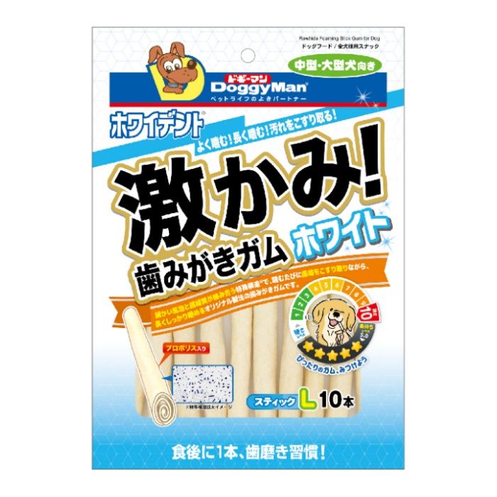 ホワイデント 激かみガムホワイト スティック L 10本