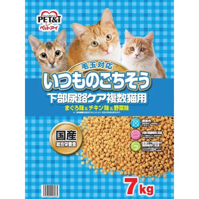 ペットアイ いつものごちそう下部尿路ケア 7kg複数猫用