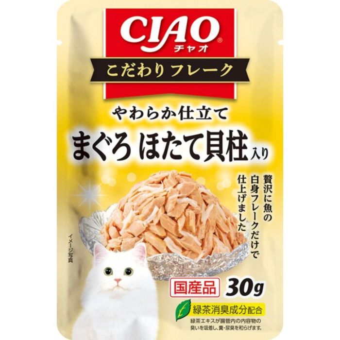 いなば CIAO　こだわりフレーク　まぐろほたて貝柱入り 30g