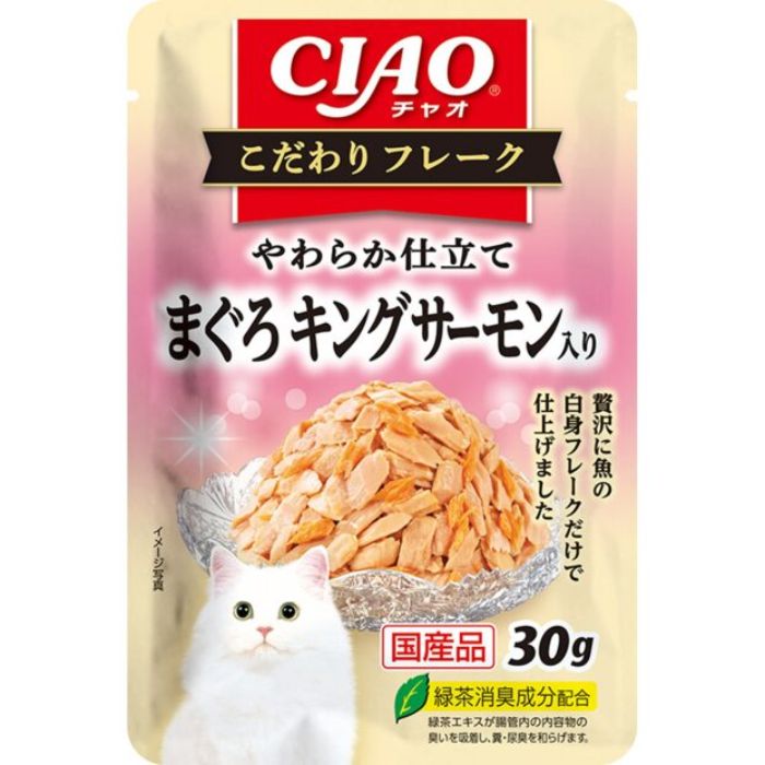 いなば CIAO　こだわりフレーク　まぐろ キングサーモン入り 30g