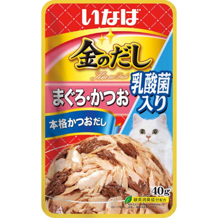 いなば 金のだしパウチ　乳酸菌入り まぐろ・かつお 40g