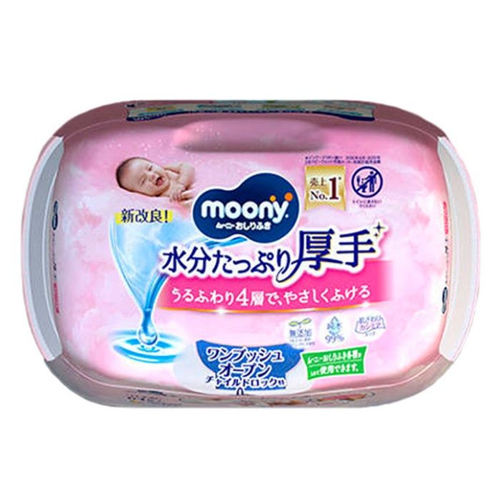 ムーニー おしりふき 水分たっぷり厚手 本体 64枚