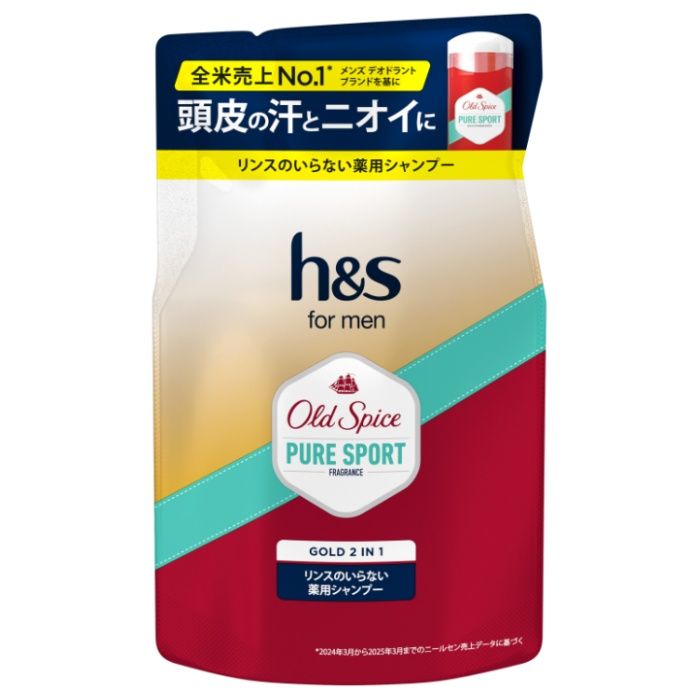 P&G h&s for men ゴールド 2in1 オールドスパイス ピュアスポーツの香り 300g