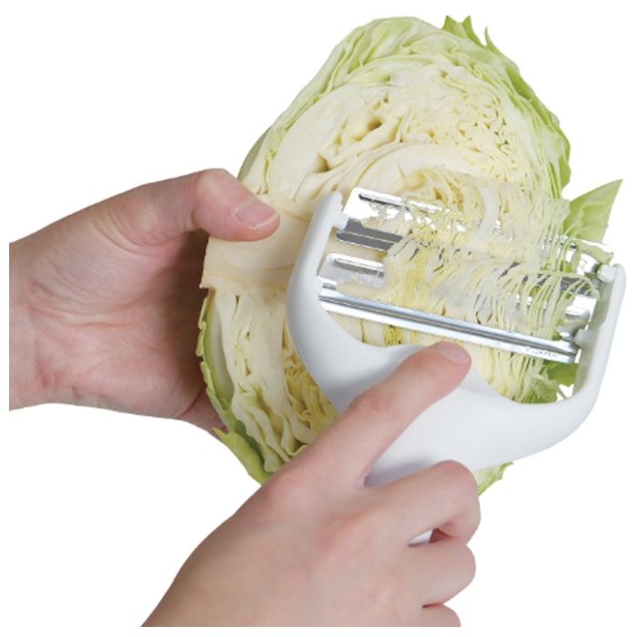 ダブルキャベツピーラー ダブル刃 ホワイトの説明画像2