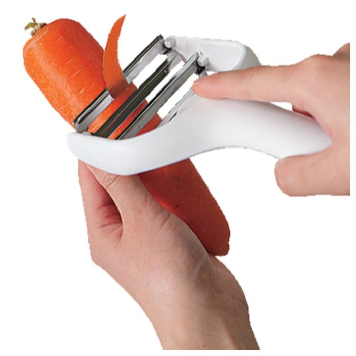 ダブルキャベツピーラー ダブル刃 ホワイトの説明画像3