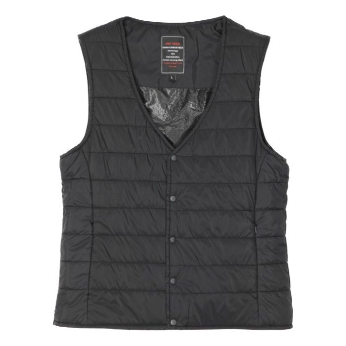 ヒートインナーベスト 1421 ブラック LLの説明画像3