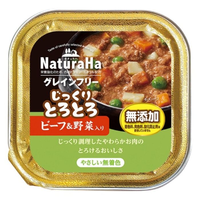 サンライズ ナチュラハ　グレインフリー　じっくりとろとろビーフ&野菜入り 100g