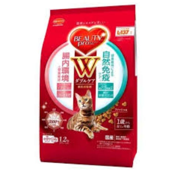 日本ペット ビューティープロキャットWケア腸内・自然免疫ケア 1.2kg