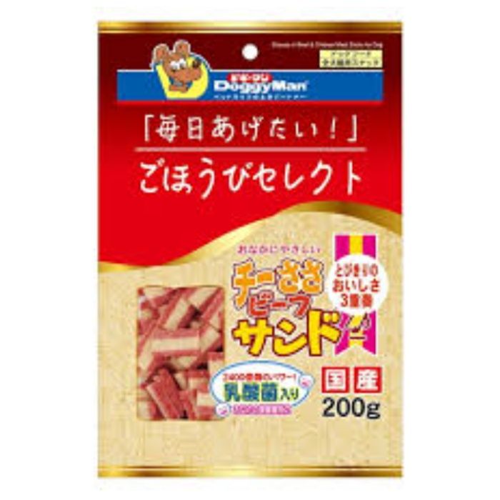 ドギーマン ごほうびセレクト チーささビーフサンド 200g