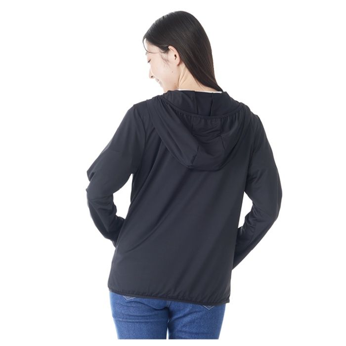 レディースUVパーカー SO-002 ブラック Mの説明画像2