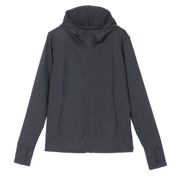 レディースUVパーカー SO-002 ブラック Mの説明画像3