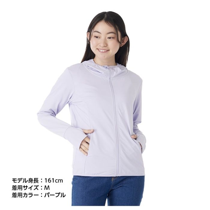 レディースUVパーカー SO-002 パープル L