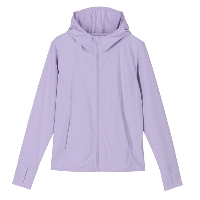 レディースUVパーカー SO-002 パープル Mの説明画像3