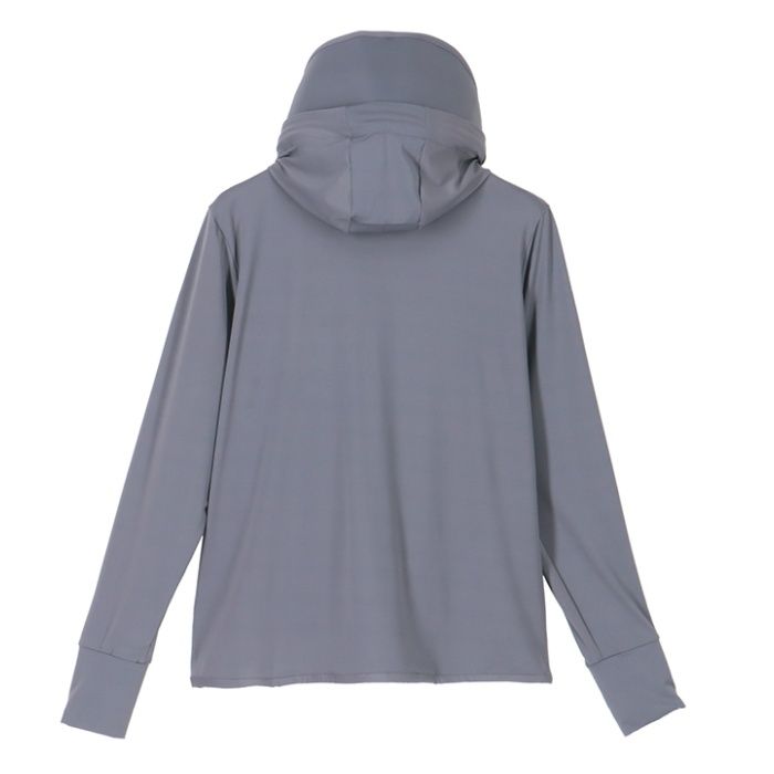 レディース冷感パーカー SO-003 チャコール Lの説明画像4