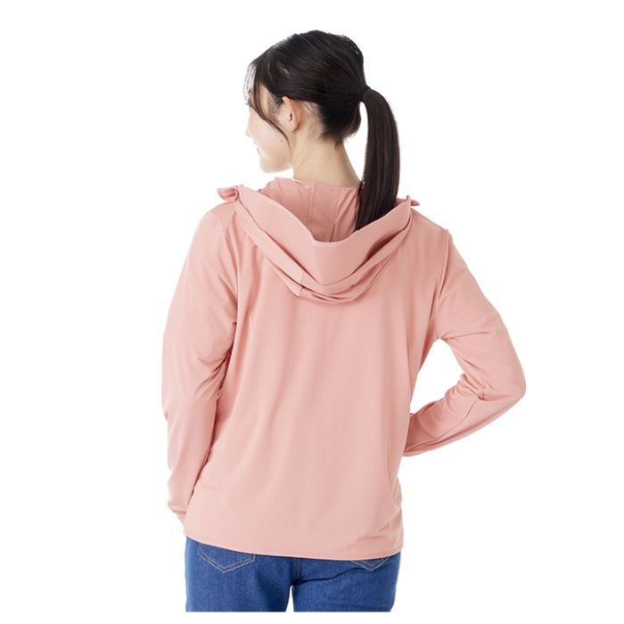 レディース冷感パーカー SO-003 ピンク Lの説明画像2
