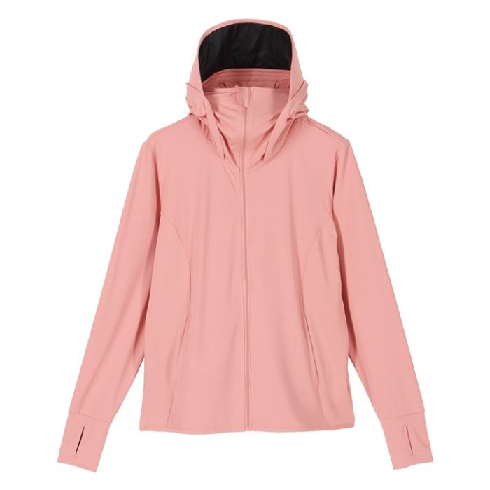 レディース冷感パーカー SO-003 ピンク Lの説明画像3