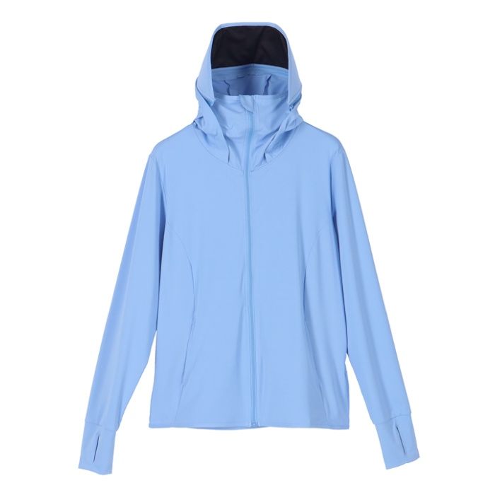 レディース冷感パーカー SO-003 ブルー Lの説明画像3