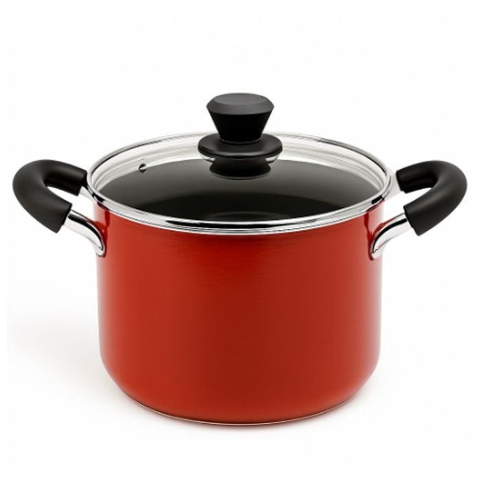 エイトプラン IH対応フッ素 深型両手鍋20cm