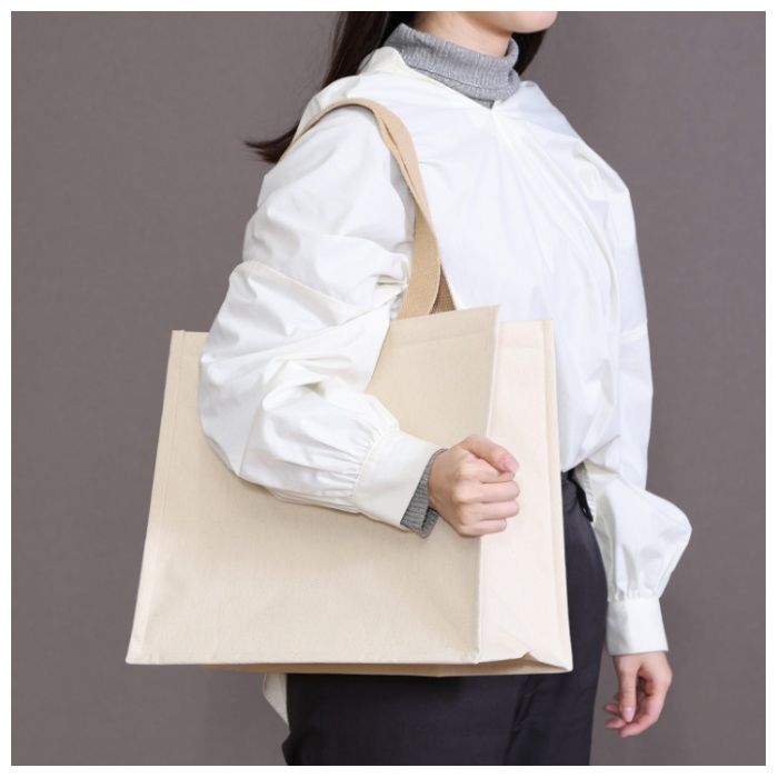 コットン保冷保温 横型大容量バッグ　Mの説明画像5