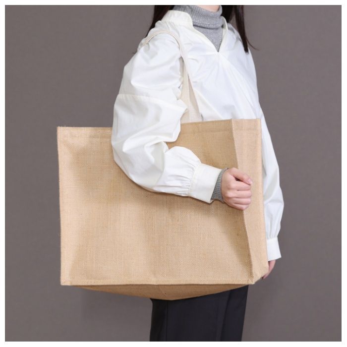 ジュート保冷保温 横型大容量バッグ　Lの説明画像5