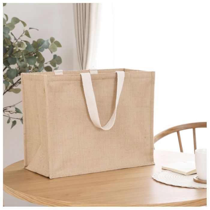 ジュート保冷保温 横型大容量バッグ　Lの説明画像6
