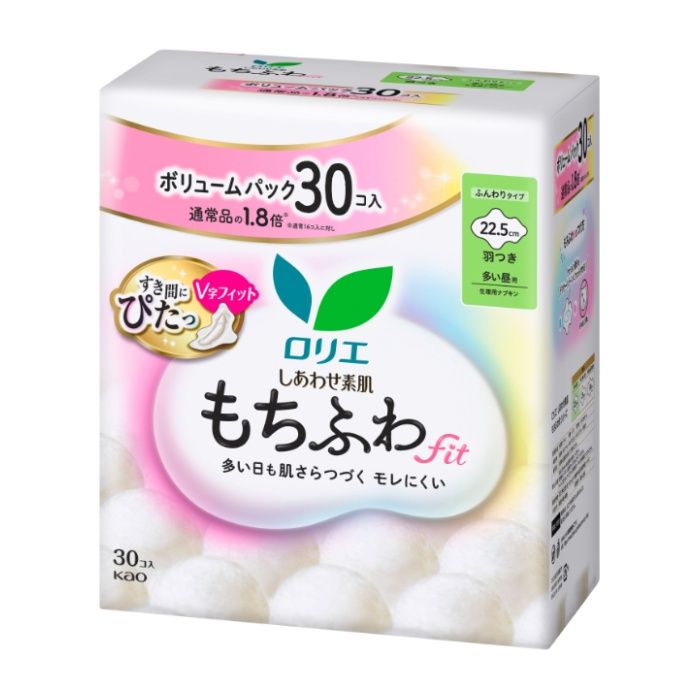 花王 ロリエS素肌もちふわfit 多い昼用羽つき30個