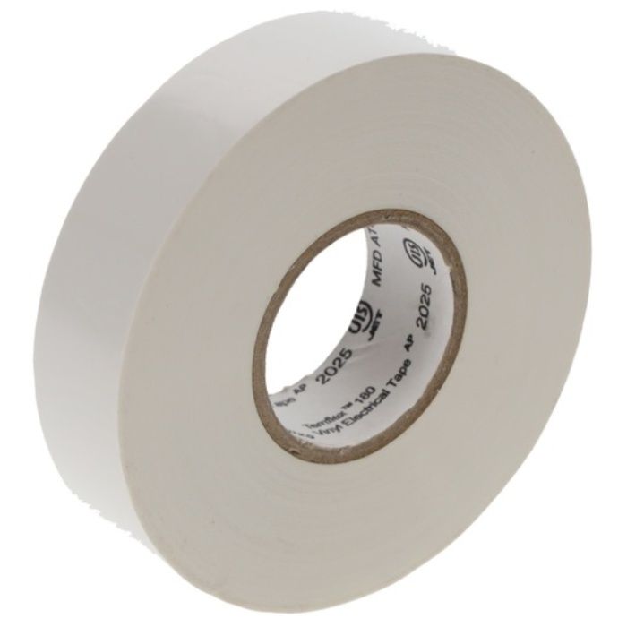 3M Temflexビニールテープ 180　WHI　10　ホワイト19X10