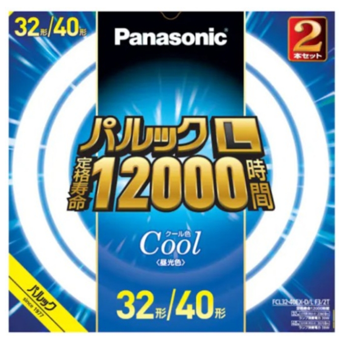 パナソニック パルックCOOL蛍光灯20W 24本セット ナフコ×Panasonic(パナソニック) クール色(昼光色)蛍光灯
