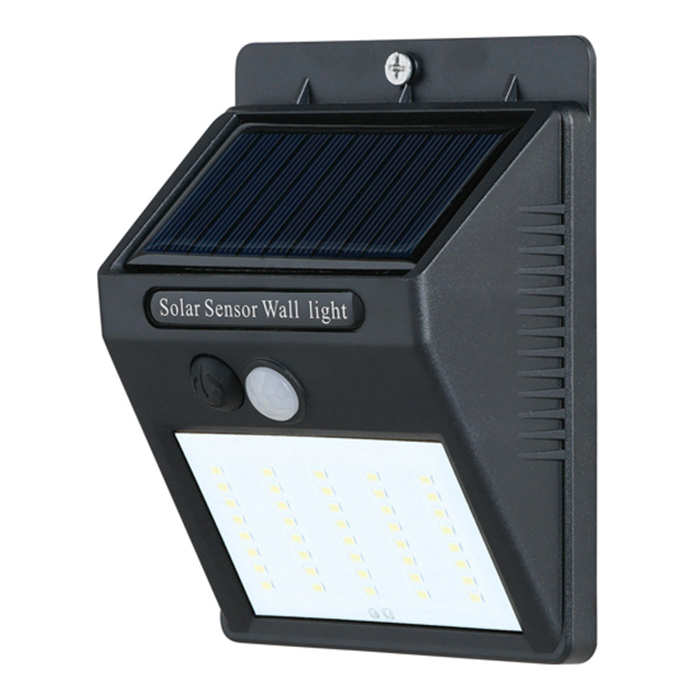 ナフコ ソーラーウォールライト 昼光色 300lm SK-SWLT300D-NFの説明画像3