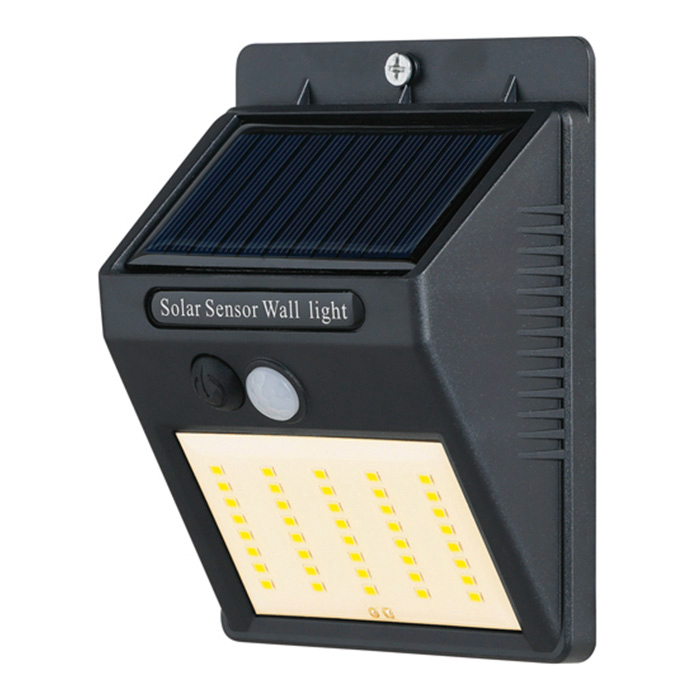 ナフコ ソーラーウォールライト 電球色 300lm SK-SWLT300L-NFの説明画像3