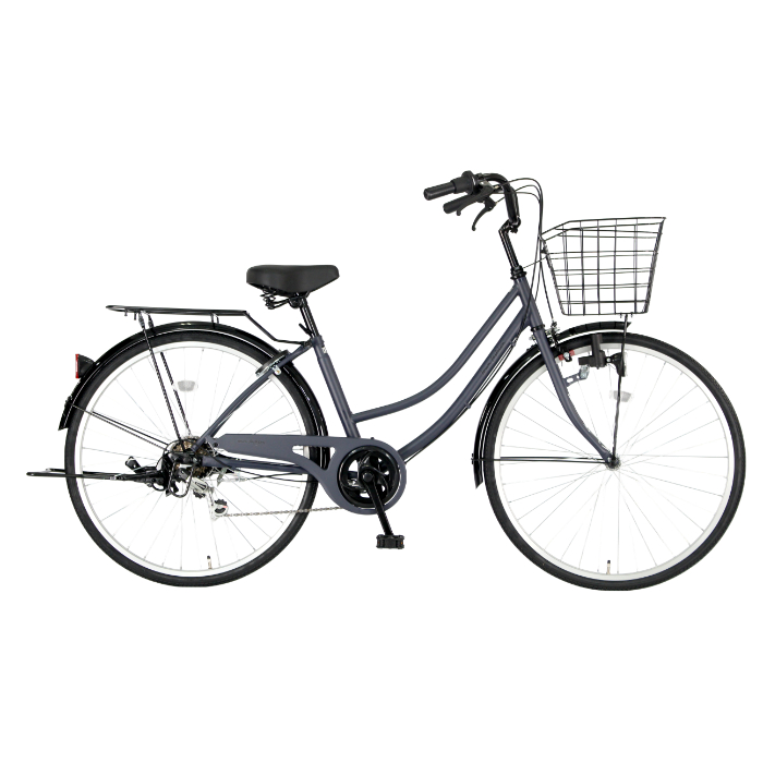 軽快車タウンファッション 26 6段 マットディープグレー