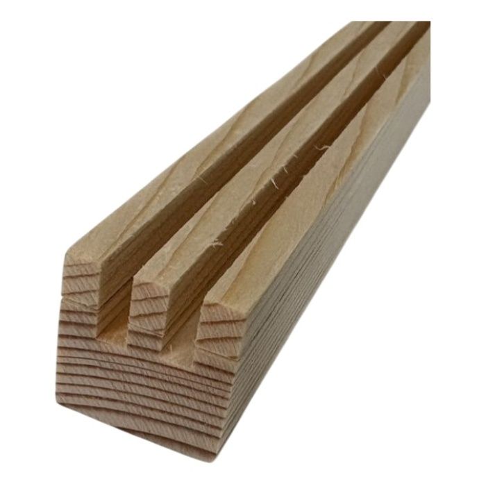 二連溝付角材 4mm用 約910×24×24の説明画像2