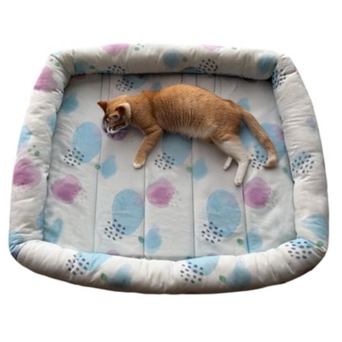 ひんやりプリントあご乗せベッド ポポロ BLの説明画像2