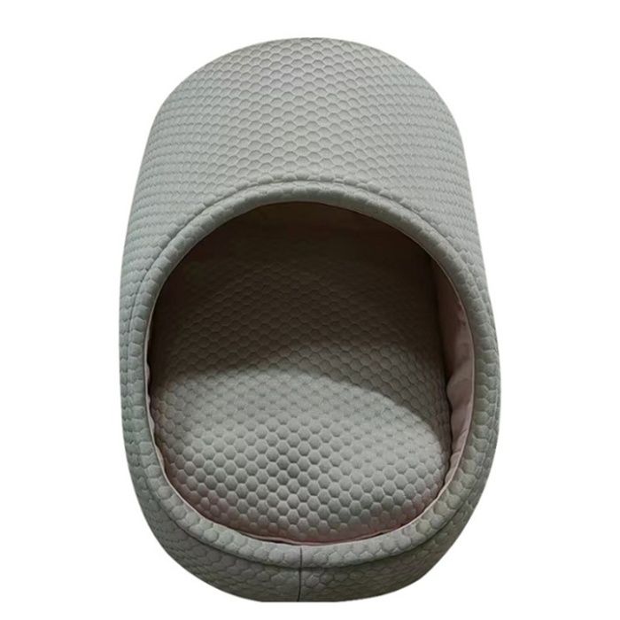 ひんやりニット巣穴カドラー ステップ GY