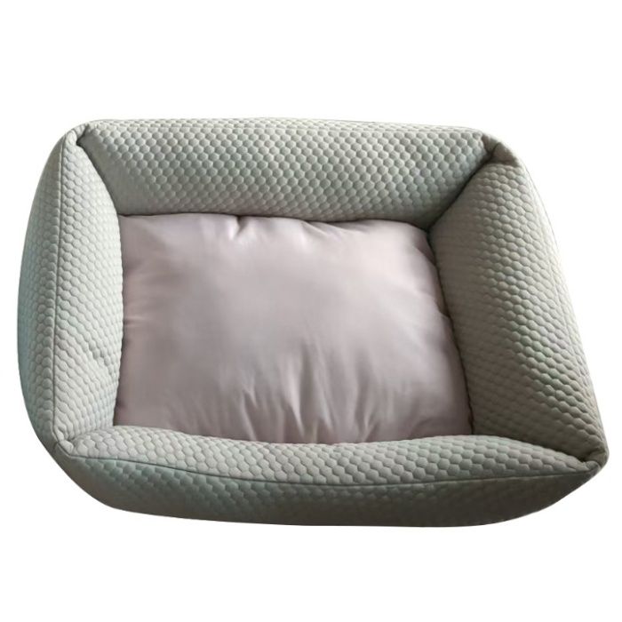 ひんやりニットスクエアベッドM ステップ GY