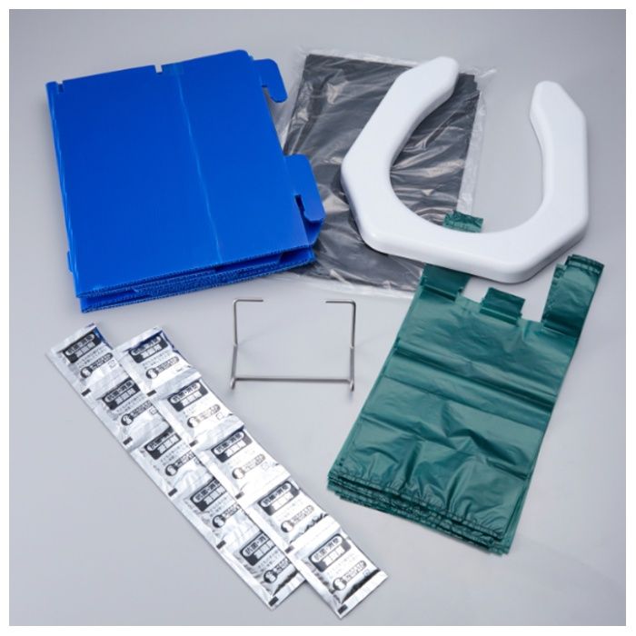 ナフコ 洗える組立式簡易トイレ10回分 ABO-7010NFの説明画像2