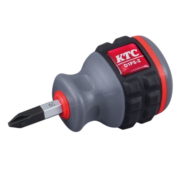 KTC 樹脂柄スタッビドライバ クロスNo.2 D1PS-2-H